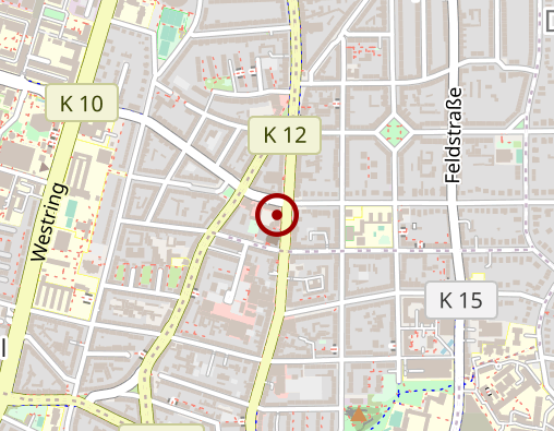 Karte: RUTH SAAS PRIVATE PRAXIS FÜR KRANKENGYMNASTIK UND OSTEOPATHIE IM NeuroZentrum Kiel