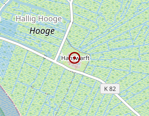 Karte: Amb. Pflegedienst der Gemeinden Langeness und Hallig Hooge