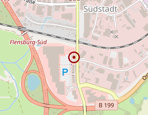 Karte: OBI GmbH & Co. Deutschland KG Filiale Flensburg / Förde Park
