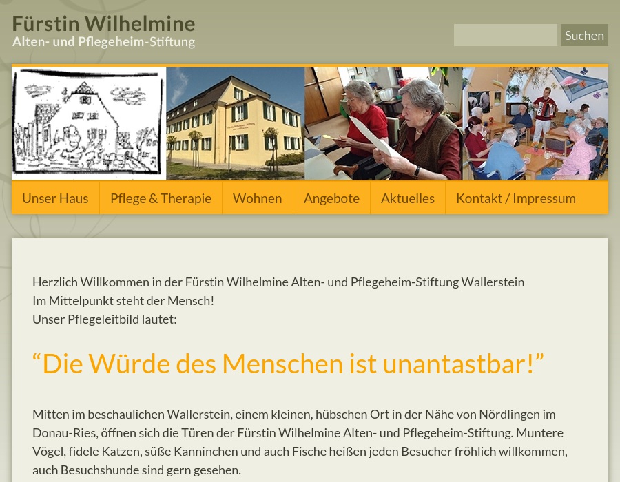 Fürstin Wilhelmine Alten- und Pflegeheim-Stiftung Wallerstein