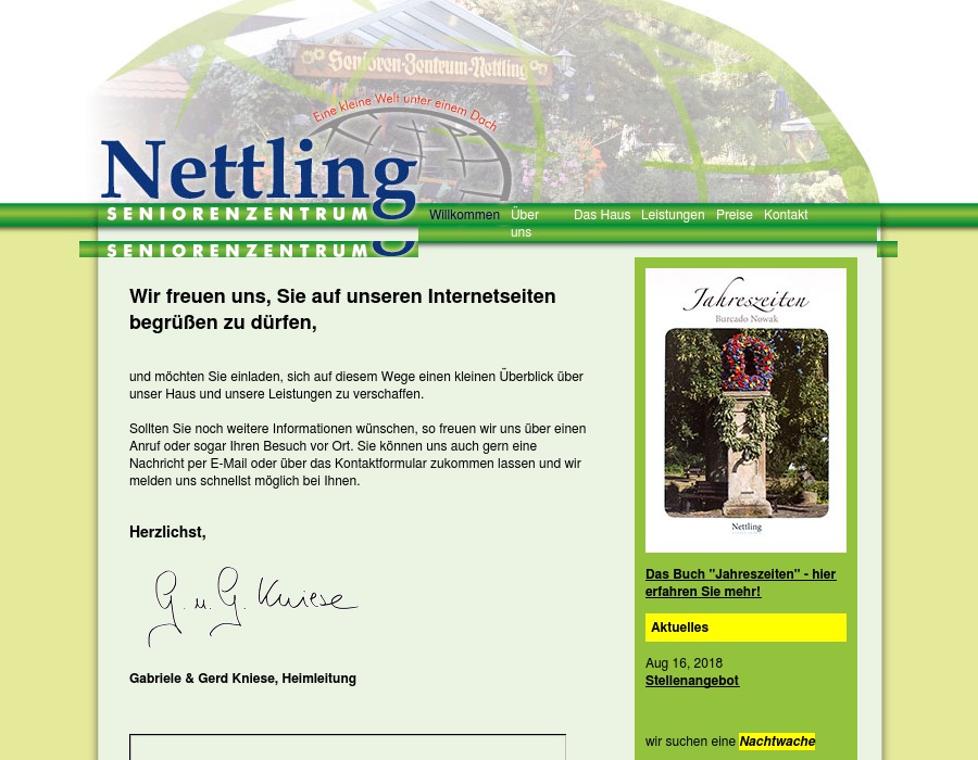 Senioren-Zentrum Nettling GmbH & Co KG Alten- und Pflegeheim