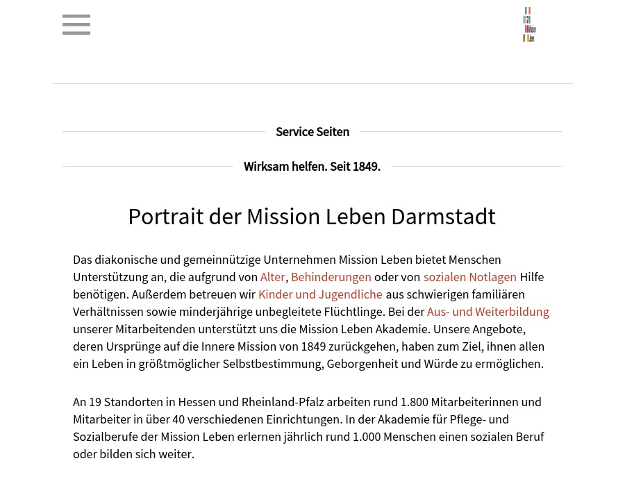 Altenzentrum Seeheim Mission Leben - Im Alter GmbH