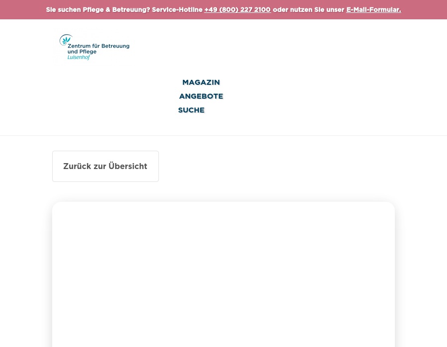 Zentrum für Betreuung und Pflege Luisenhof Seniorenwohn- und Pflegeheim