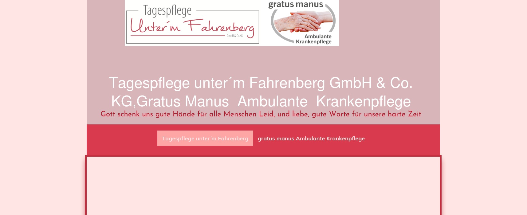 Tagespflege unter`m Fahrenberg GmbH & Co. KG