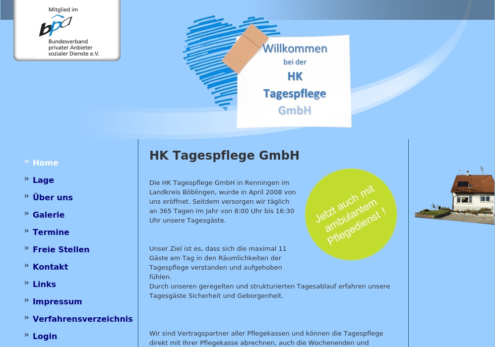 HK Tagespflege GmbH Tagespflegeeinrichtung