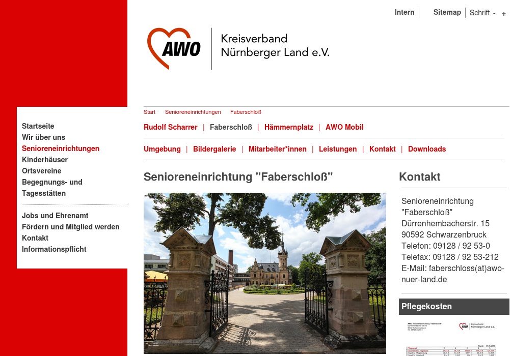 AWO Senioreneinrichtung "Faberschloß"