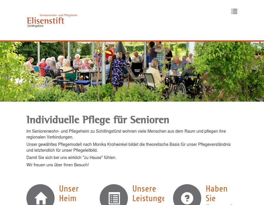 Elisenstift Schillingsfürst Seniorenwohn- und Pflegeheim