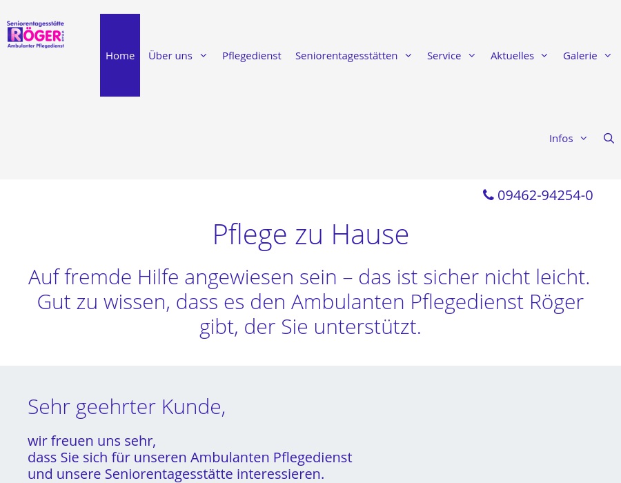 Amb. Pflegedienst Röger GmbH Seniorentagesstätte