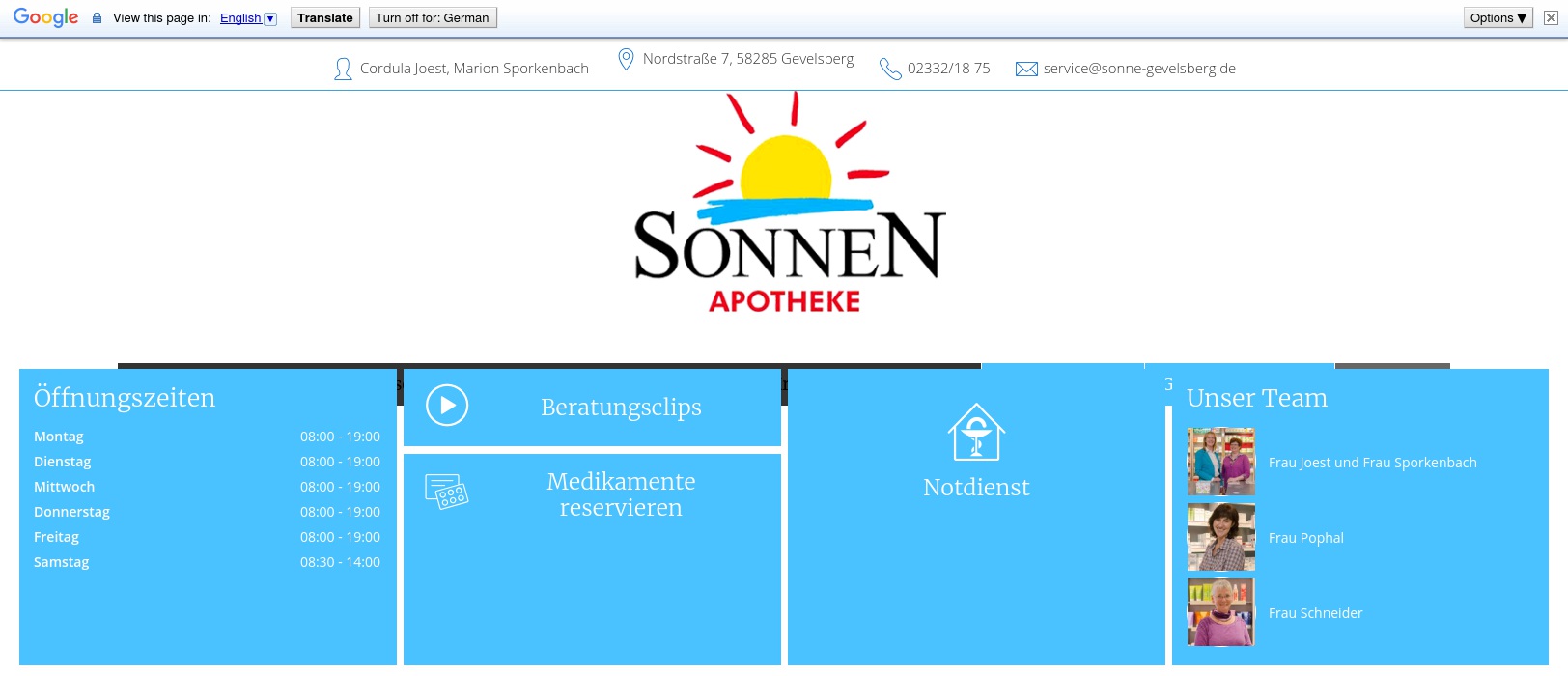 Sonnen-Apotheke OHG