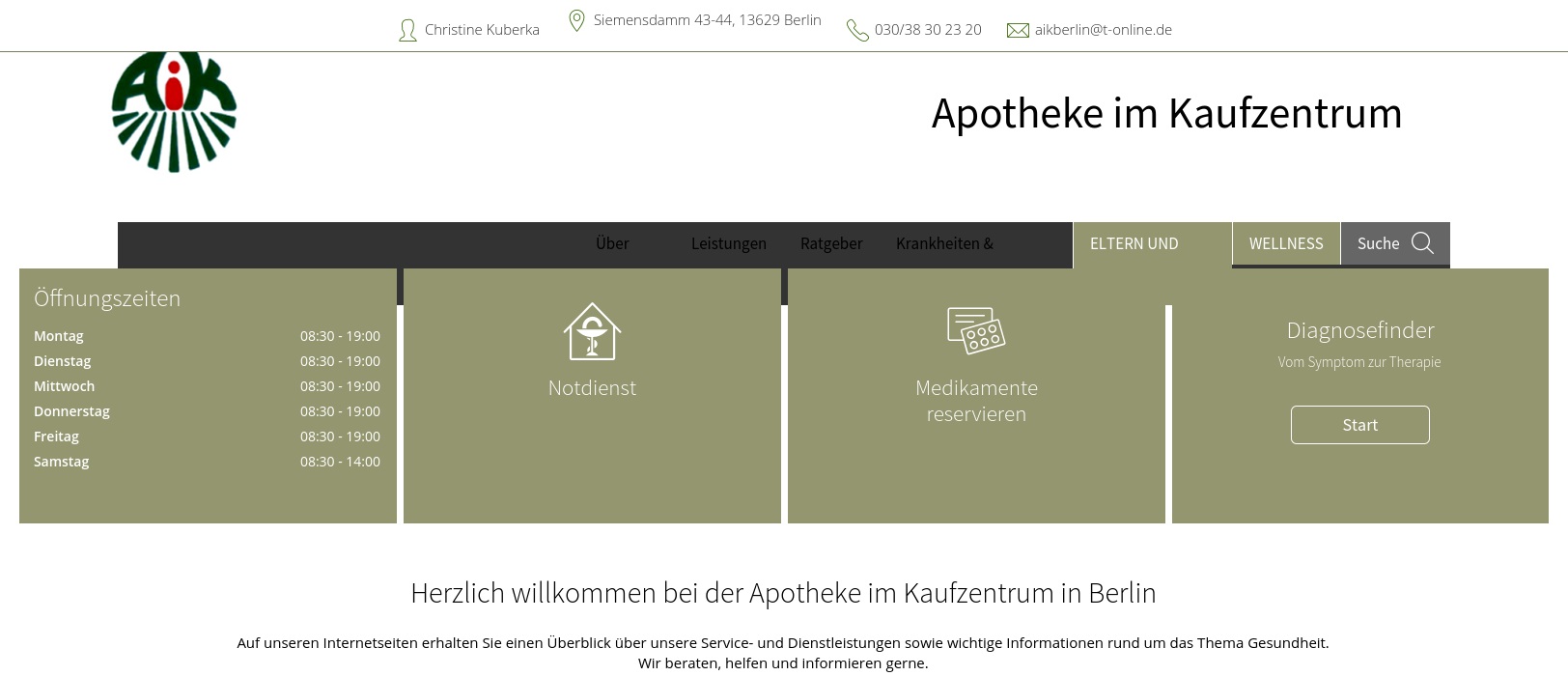 Apotheke im Kaufzentrum