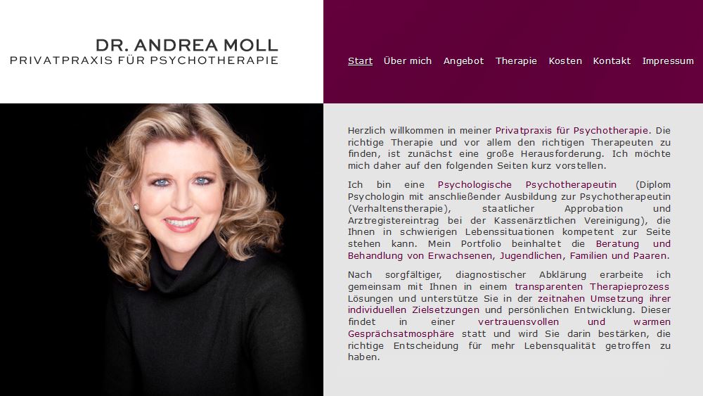 Moll Andrea Dr. Praxis für Psychotherapie