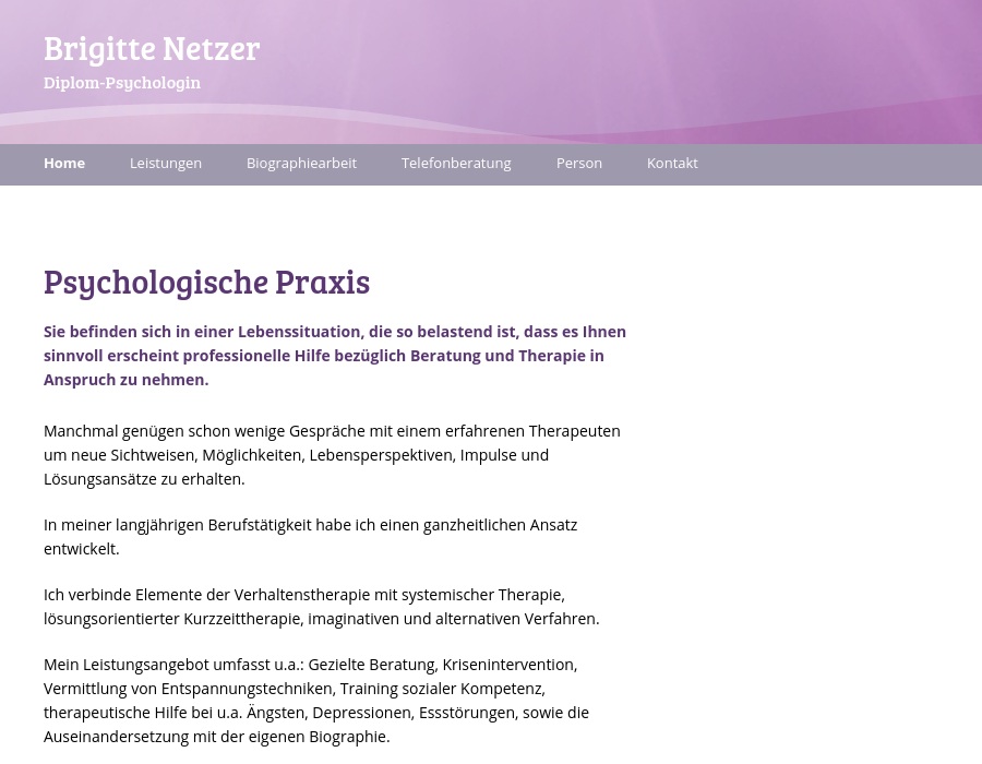 Netzer Brigitte Dipl-Psychologin