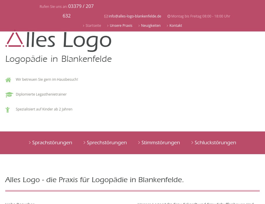 Alles Logo - Logopädie in Blankenfelde Walter, Sylvia
