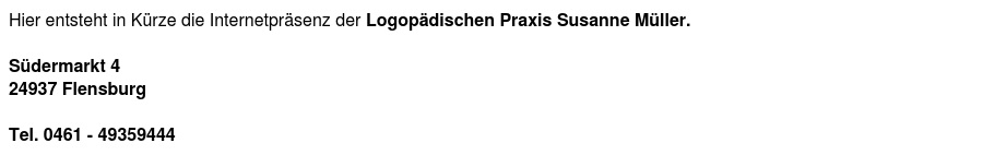 Logopädische Praxis Susanne Müller