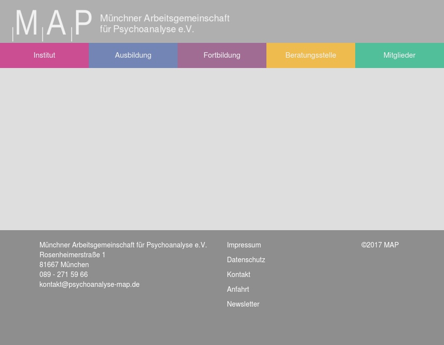 M.A.P. Münchner Arbeitsgemeinschaft für Psychoanalyse e.V.