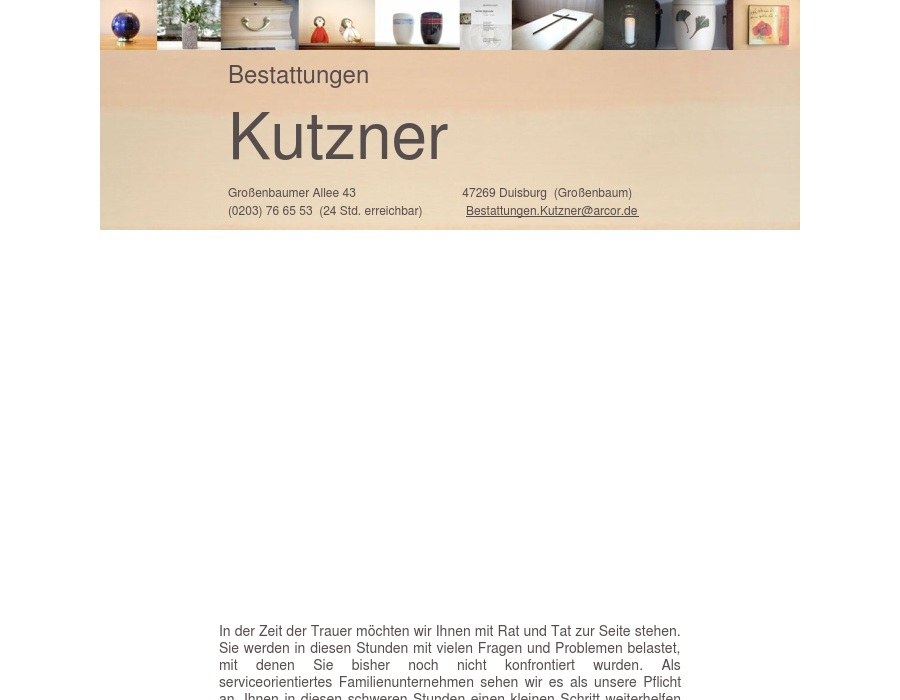 Beerdigung Kutzner GmbH - Duisburg SÜD