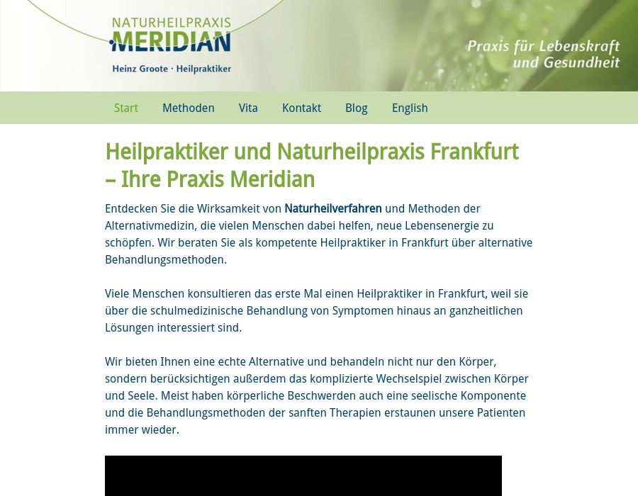 Groote Heinz, Naturheilpraxis Meridian, Heilpraktiker