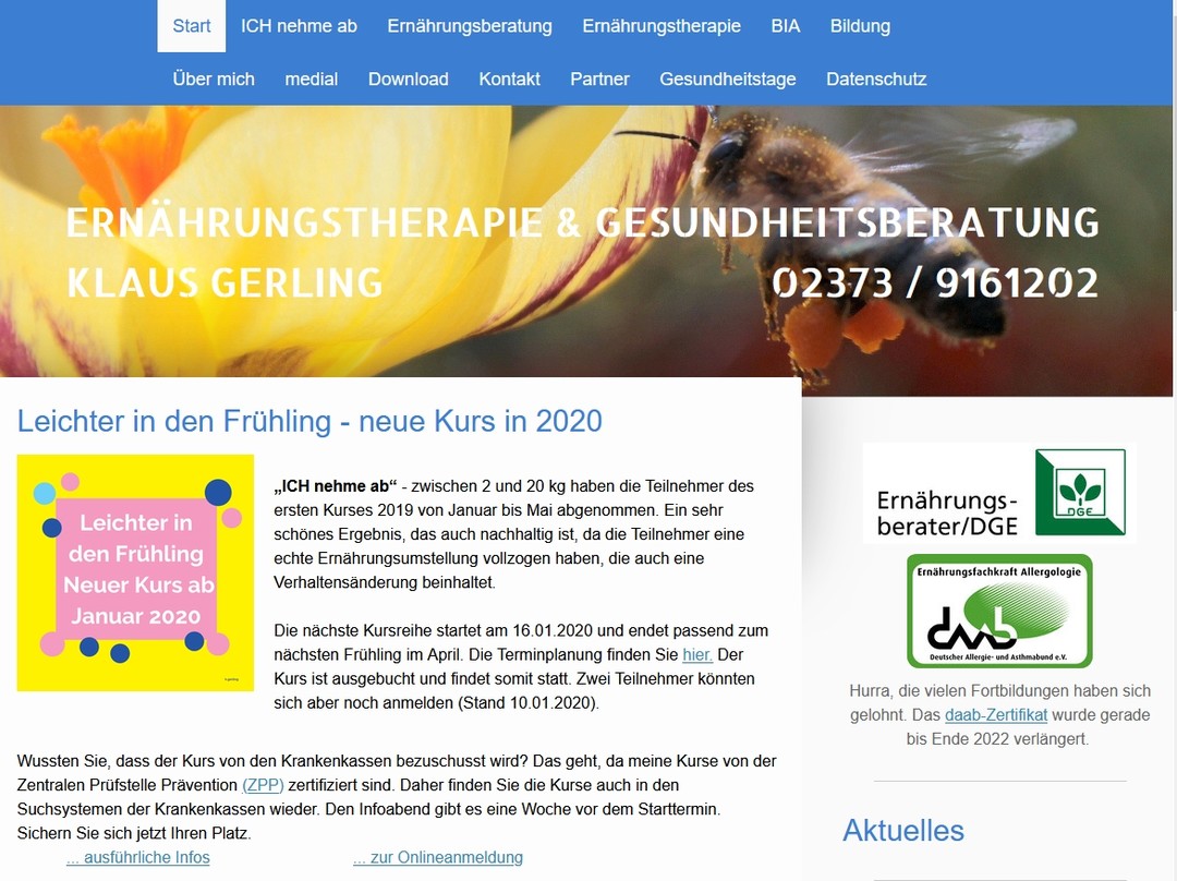 Praxis für Ernährungstherapie und Gesundheitsberatung