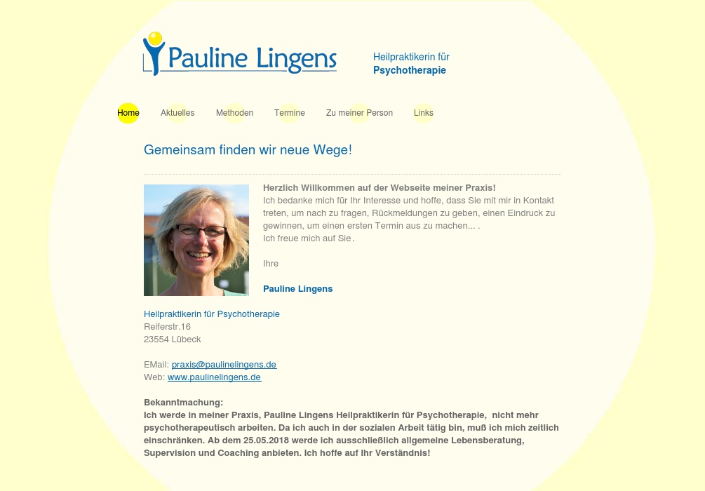 Lingens Pauline Heilpraktikerin f. Psychotherapie