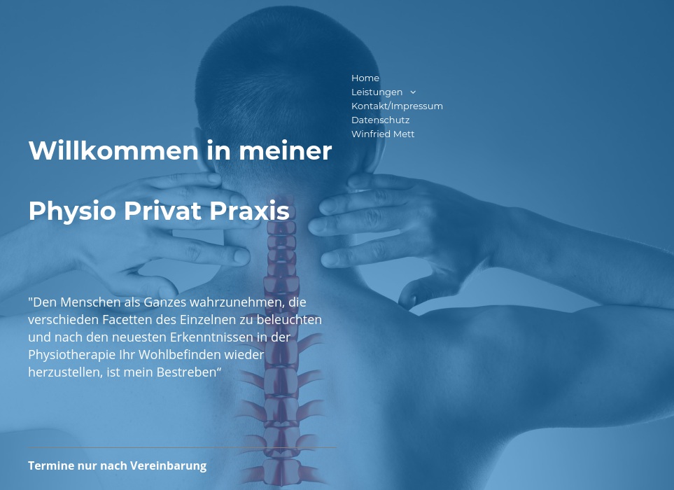 Mett Winfried Physio Privat Praxis, Krankengymnast u. Annette