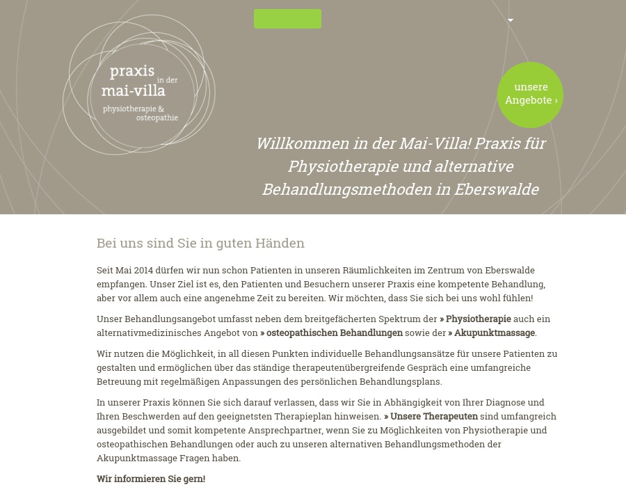 Praxis für Physiotherapie und Osteopathie in der Mai-Villa GbR