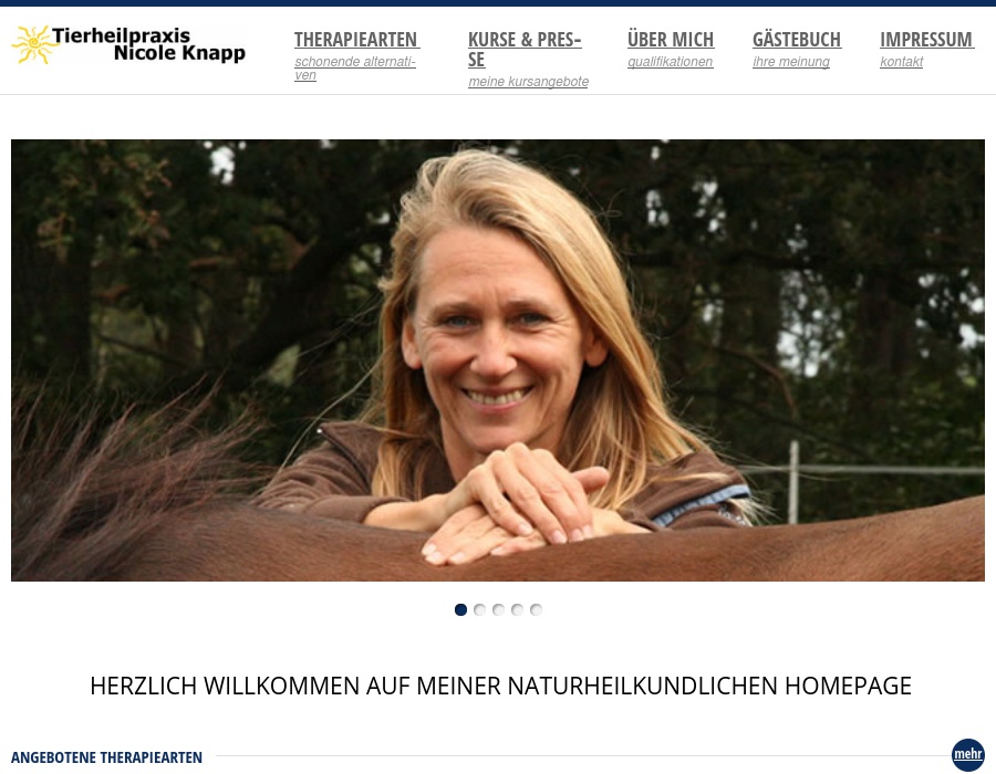 Tierheilpraxis Nicole Knapp Naturheilkunde für Groß-u. Kleintiere