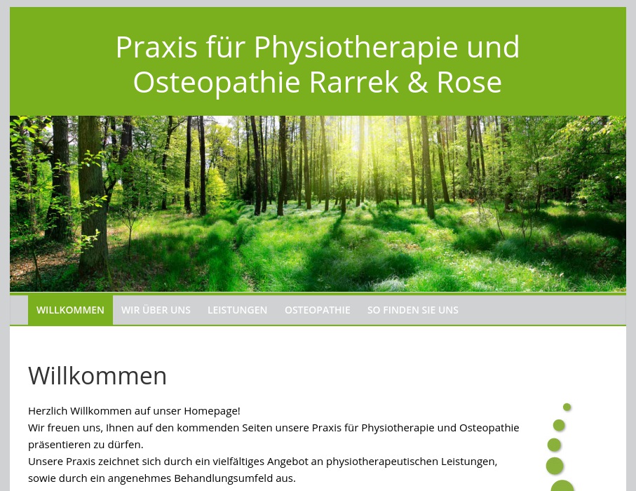 Rarrek und Rose Gemeinschaftspraxis f. Physiotherapie Krankengym. u. Massage