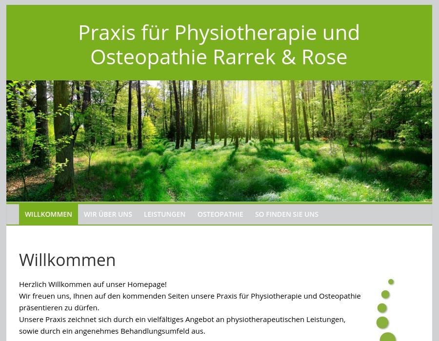 Rarrek und Rose Gemeinschaftspraxis f. Physiotherapie Krankengym. u. Massage