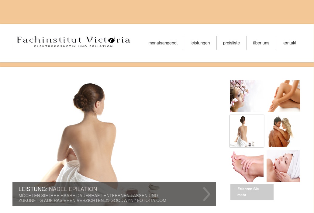 Fachinstitut Victoria Elektrokosmetik und Epilation