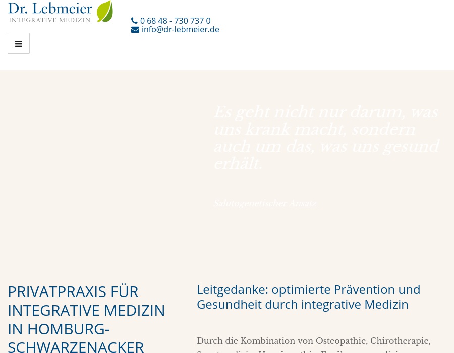 Lebmeier Rupert Dr. med. Privatpraxis