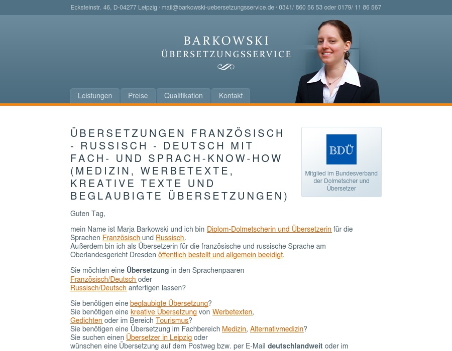 Barkowski-Übersetzungsservice Inh. Marja Barkowski