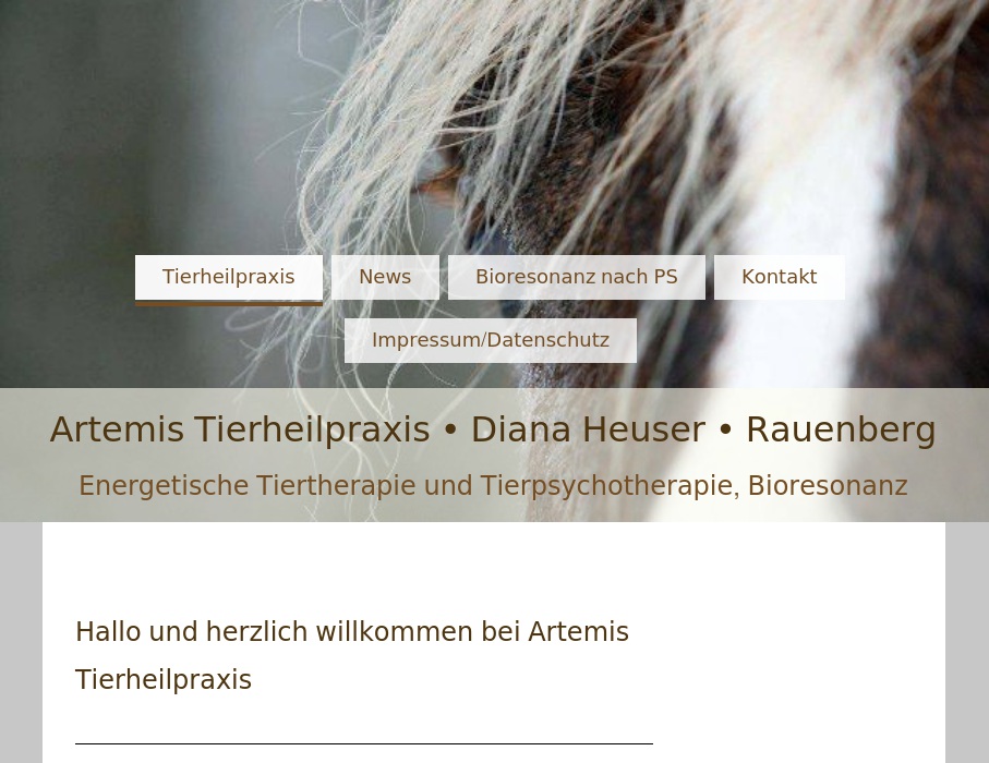 Artemis mobile Tierheilpraxis für Bioresonanz