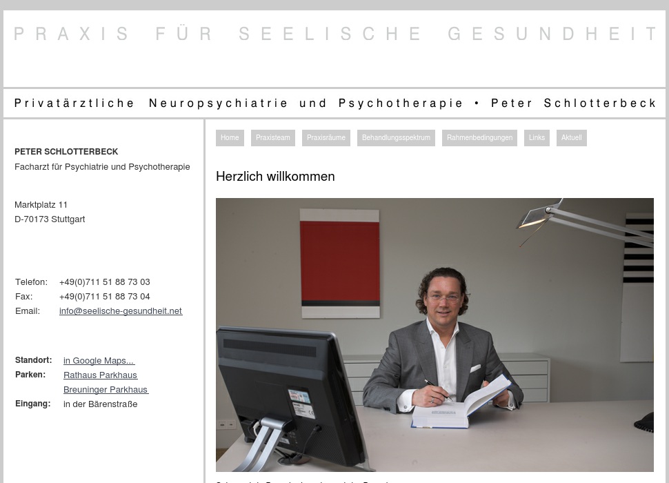 Allgemeine privatärztliche Neuropsychiatrie Peter Schlotterbeck