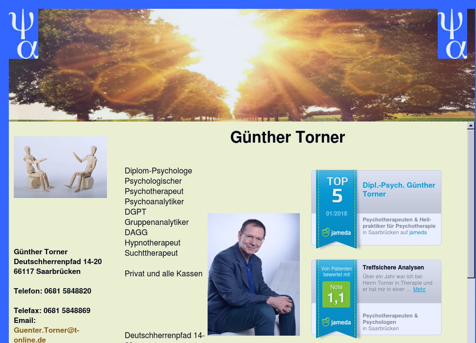 Günther Torner, Diplom-Psychologe, Alle Kassen + Privat