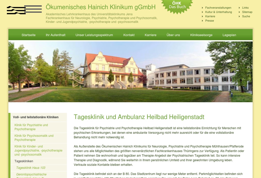 Ökumenisches Hainich Klinikum - Tagesklinik Heiligenstadt