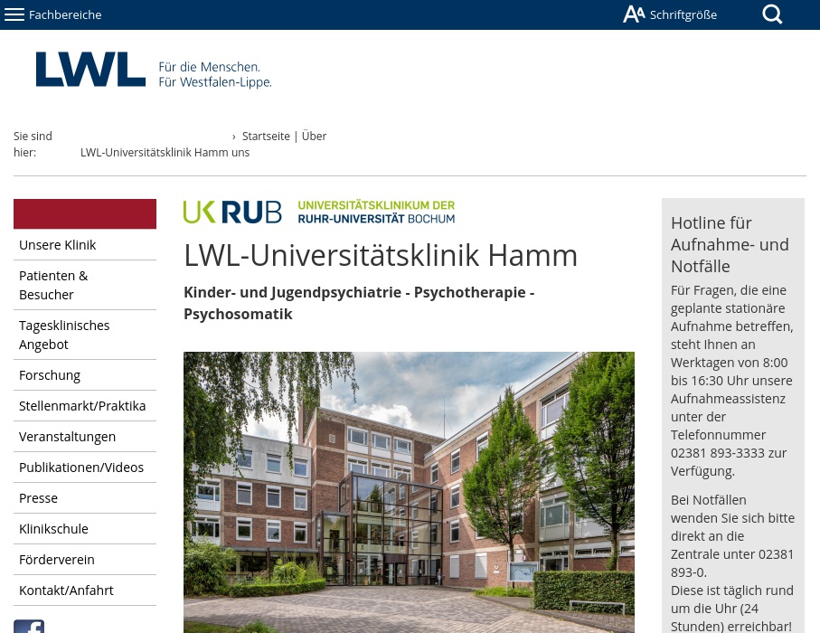 LWL-Universitätsklinik Hamm