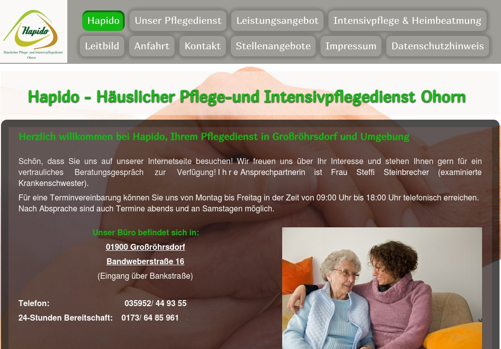 Häuslicher Pflege- und Intensivpflegedienst Ohorn