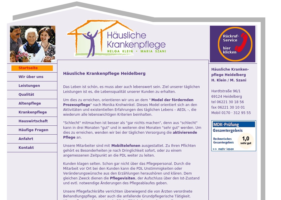 Häusliche Krankenpflege H. Klein und M. Szani