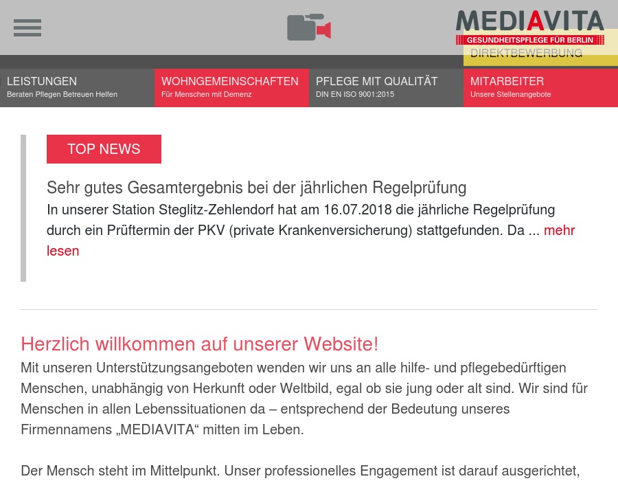 MEDIAVITA Häuslicher Pflegedienst GmbH Tempelhof