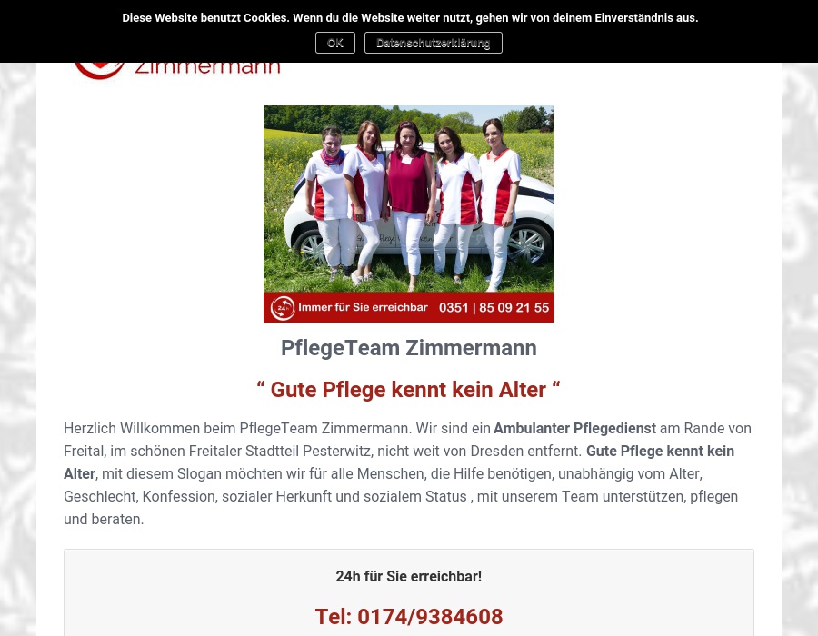 PflegeTeam Zimmermann Ambulanter Pflegedienst