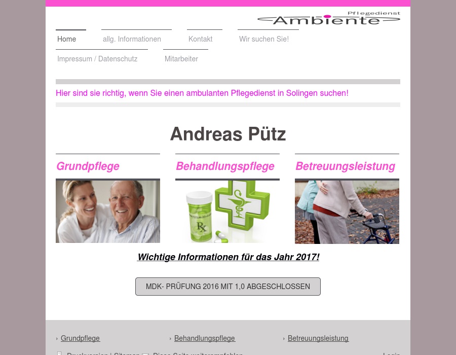 Ambiente Pflegedienst - Andreas Pütz