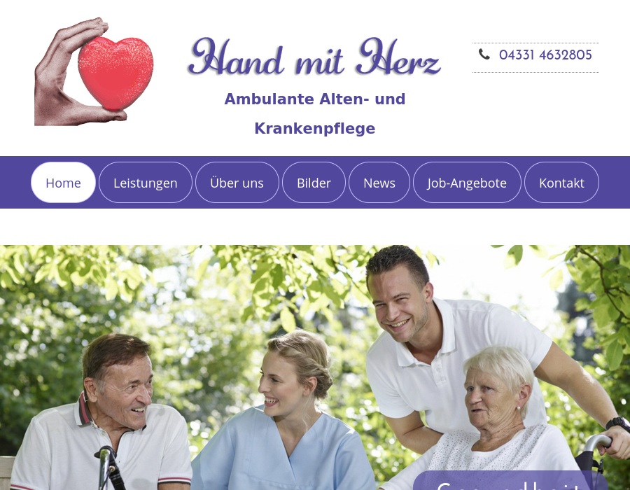 Hand mit Herz Ambulante Alten- und Krankenpflege