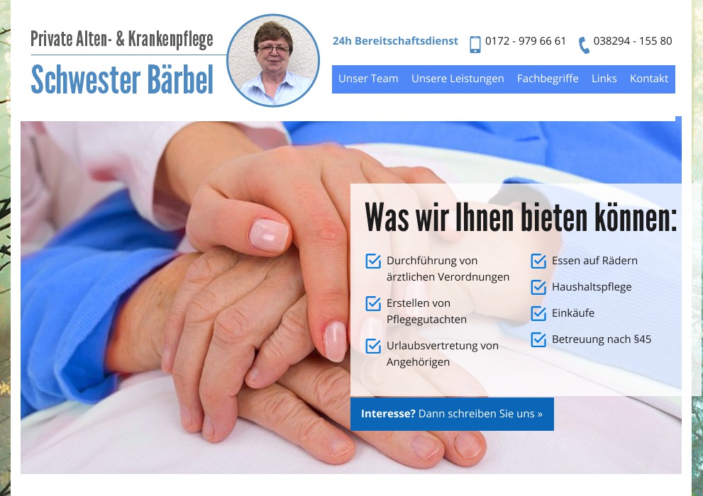 Private Alten- und Krankenpflege "Schwester Bärbel"