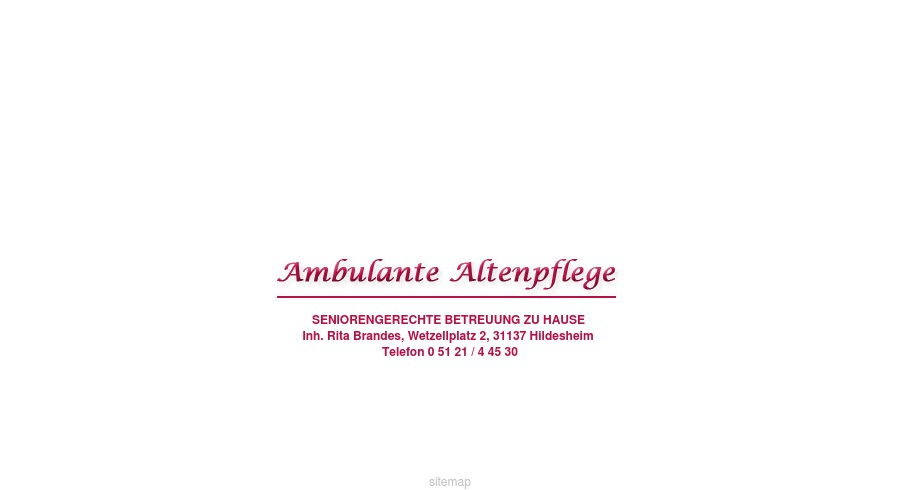 Ambulante Altenpflege