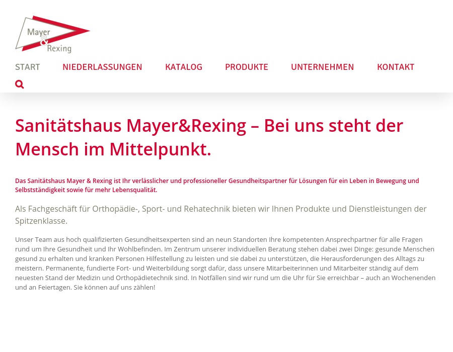 Sanitätshaus Mayer & Rexing GmbH